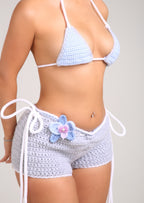 The Silver Cyan Shorts